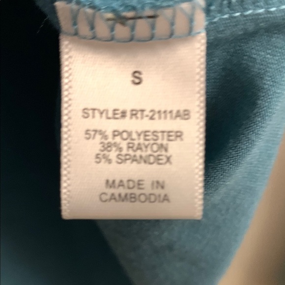 Zenana Premium EUC Teal Button-Down Women's Top Small Oversized - Picture 5 of 6